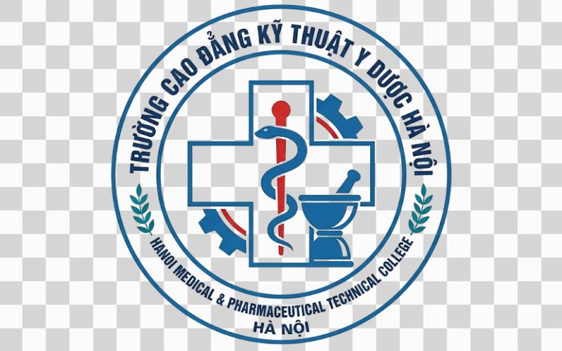 Logo Cao đẳng Kỹ thuật Y Dược Hà Nội biểu tượng y tế