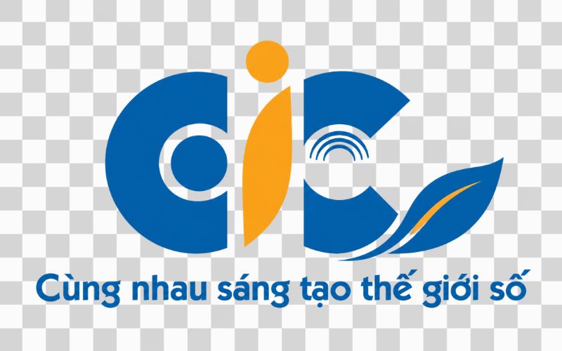 Logo Cao đẳng Thông tin và Truyền thông kết hợp chiếc lá