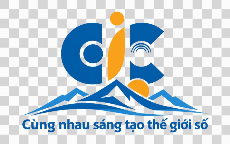 Logo Cao đẳng Thông tin và Truyền thông kết hợp núi non