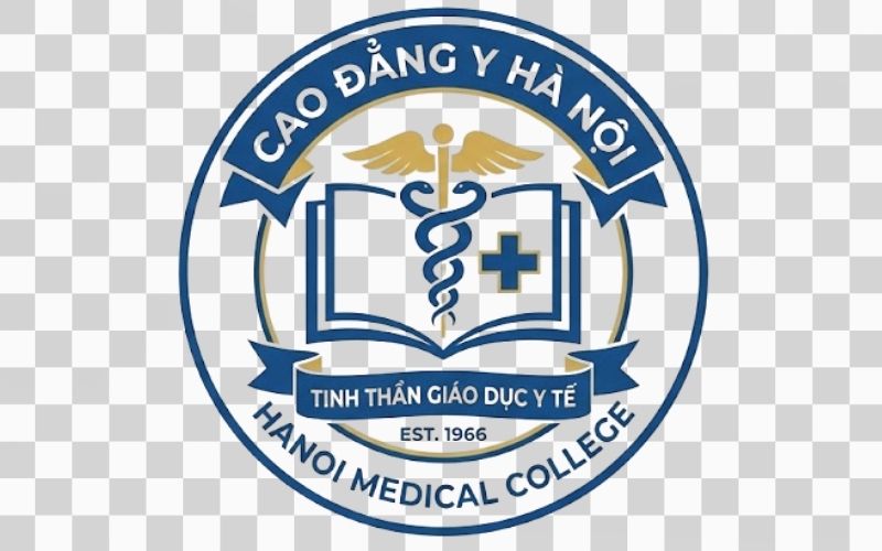 Logo Cao đẳng Y Hà Nội thể hiện tinh thần giáo dục