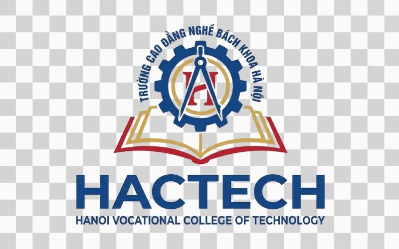 Logo Cao đẳng nghề Bách khoa Hà Nội kết hợp hình ảnh quyển sách