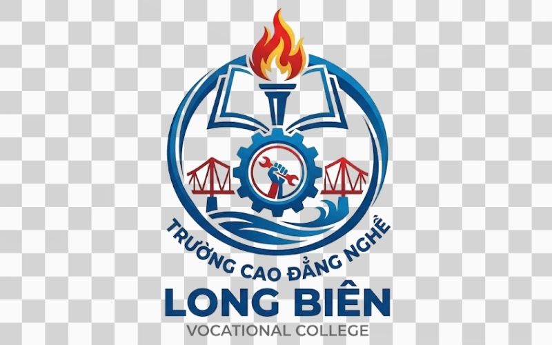 Logo Cao đẳng nghề Long Biên thể hiện tinh thần giáo dục và đào tạo nghề