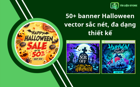 50+ banner Halloween vector sắc nét, đa dạng thiết kế