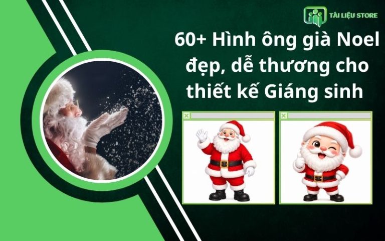 60+ Hình ông già Noel đẹp, dễ thương cho thiết kế Giáng sinh