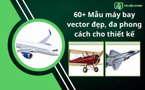 60+ Mẫu máy bay vector đẹp, đa phong cách cho thiết kế