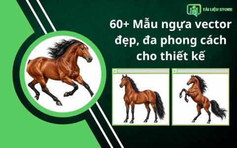 60+ Mẫu ngựa vector đẹp, đa phong cách cho thiết kế