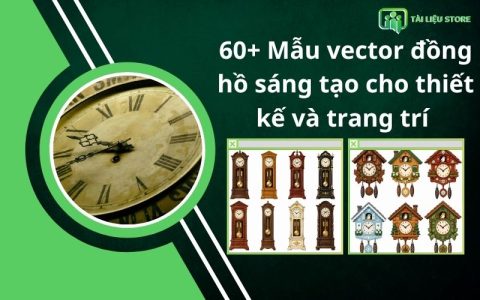 60+ Mẫu vector đồng hồ sáng tạo cho thiết kế và trang trí