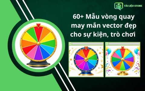 60+ Mẫu vòng quay may mắn vector đẹp cho sự kiện, trò chơi