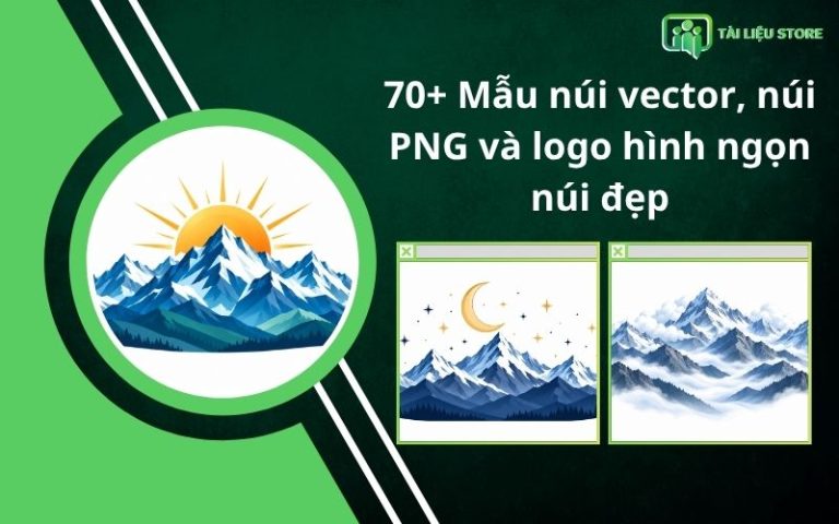 70+ Mẫu núi vector, núi PNG và logo hình ngọn núi đẹp