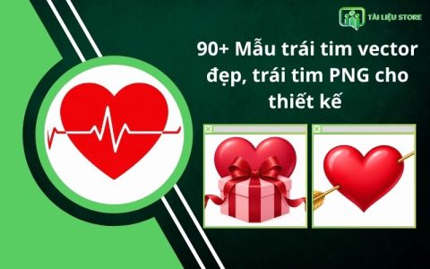 90+ Mẫu trái tim vector đẹp, trái tim PNG cho thiết kế