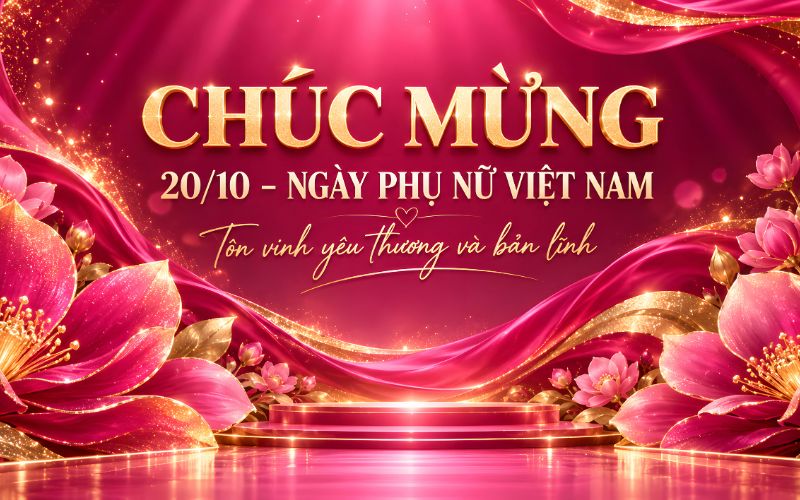 Ảnh 20/10 sắc hồng với hoa và cánh bướm