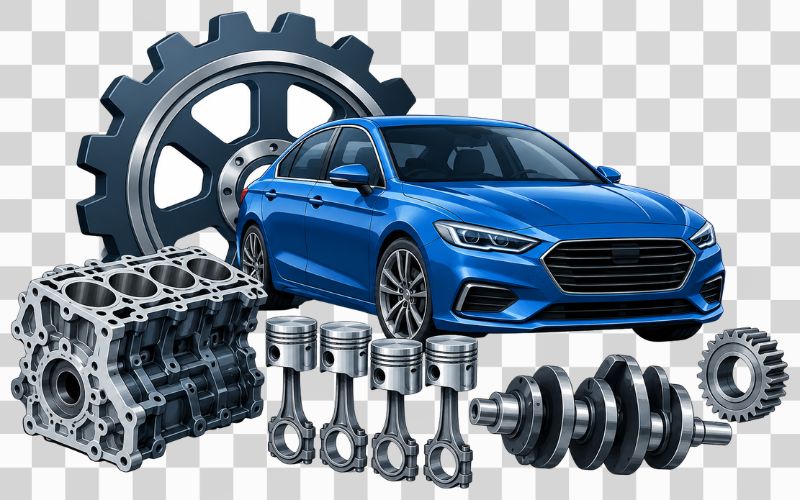 Bánh răng vector kết hợp ô tô và chi tiết động cơ