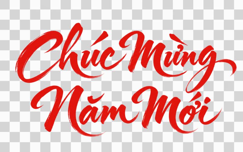 Chữ thư pháp chúc mừng năm mới