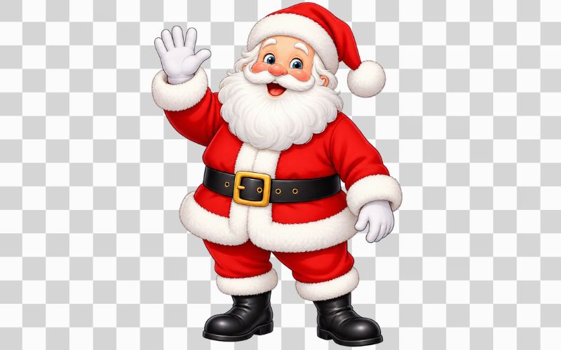Hình ông già Noel hoạt hình dễ thương