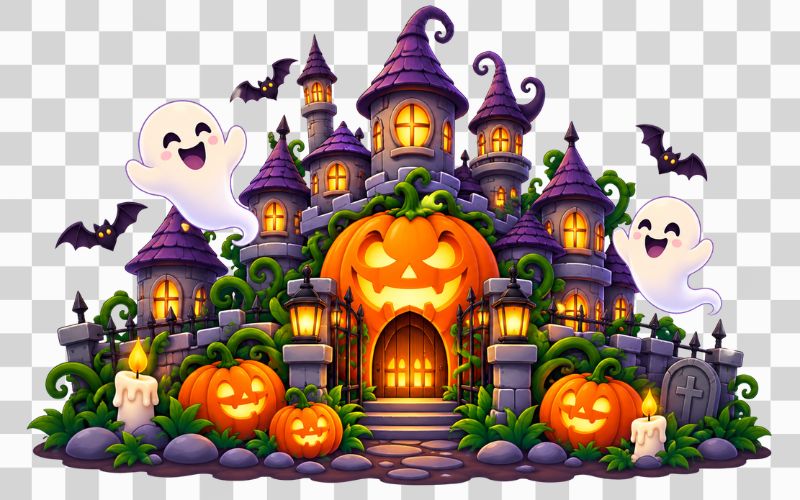 Lâu đài Halloween bí ẩn