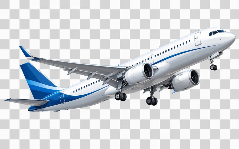 Máy bay vector đang cất cánh