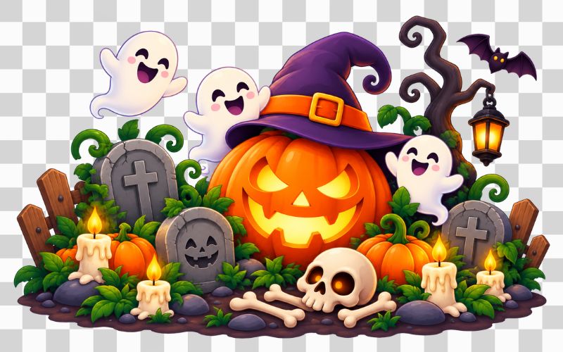 Nghĩa địa Halloween vui nhộn