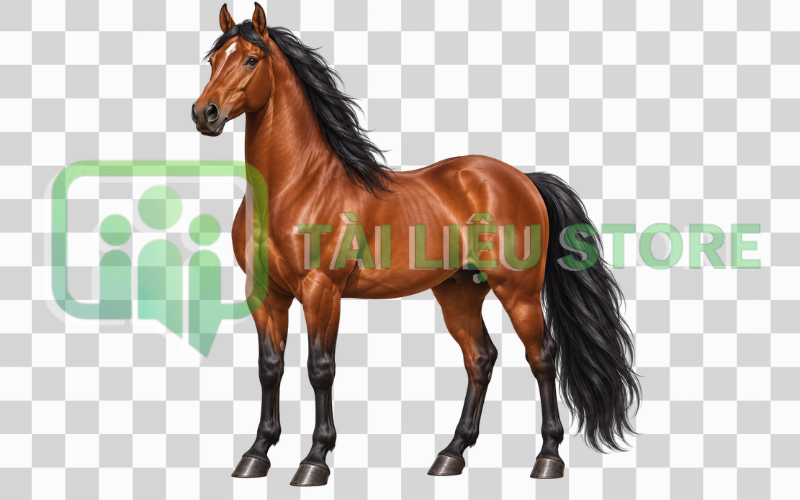 Ngựa vector đứng hiên ngang