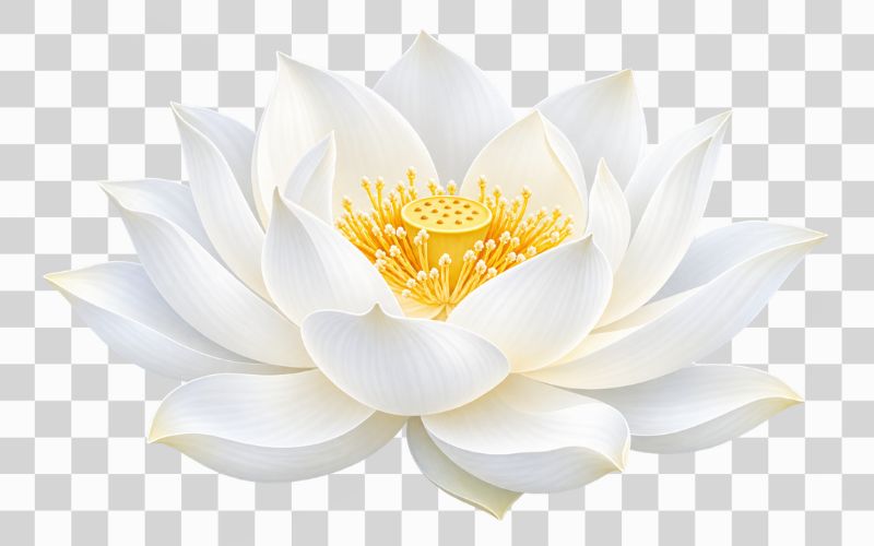 Vector hoa sen trắng thanh khiết